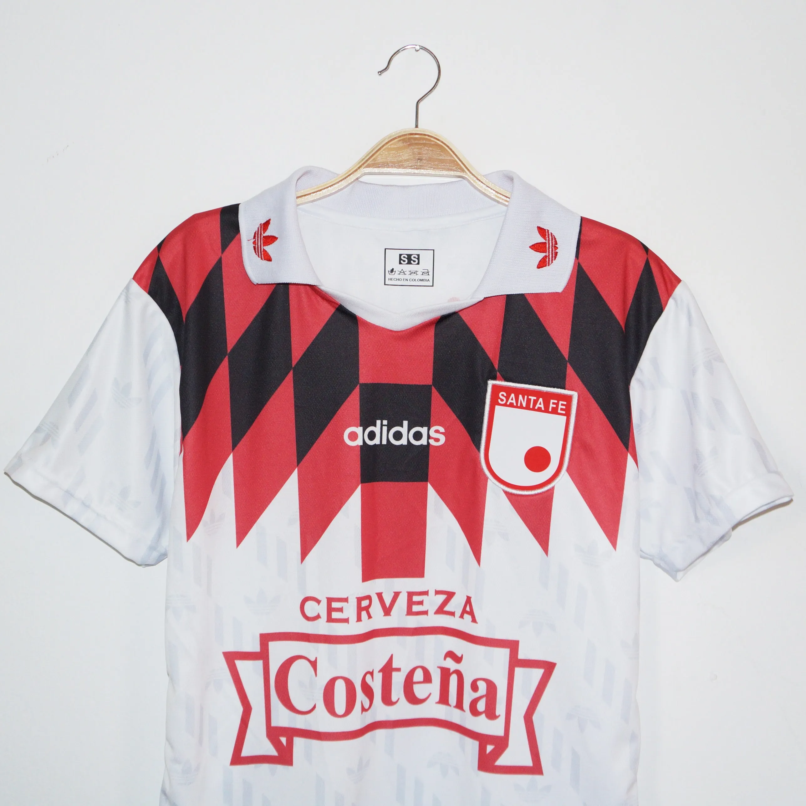 Camiseta Independiente Santa Fe Adidas Cuadros 1996