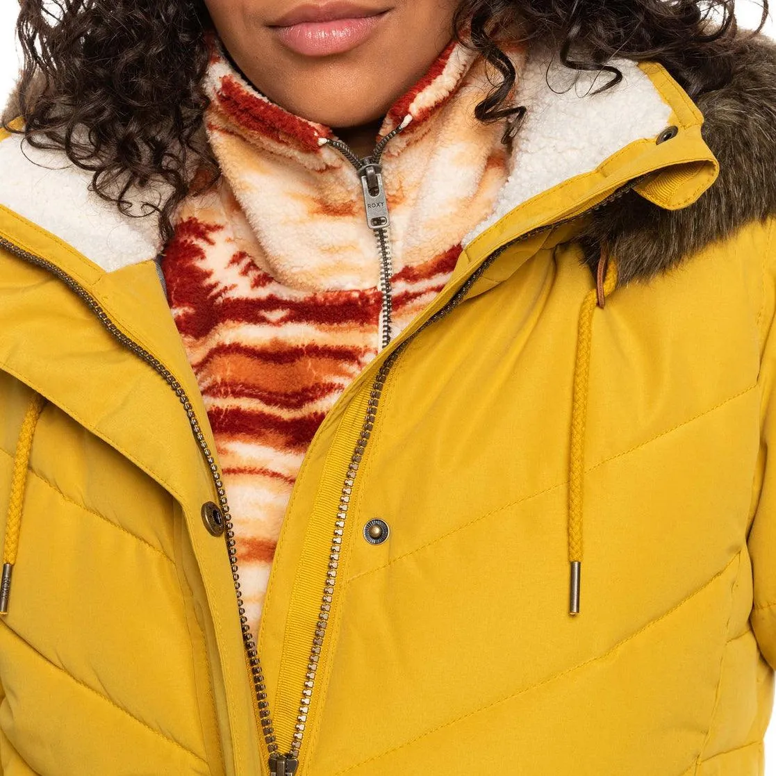 Campera Puffer Roxy Ellie Amarillo