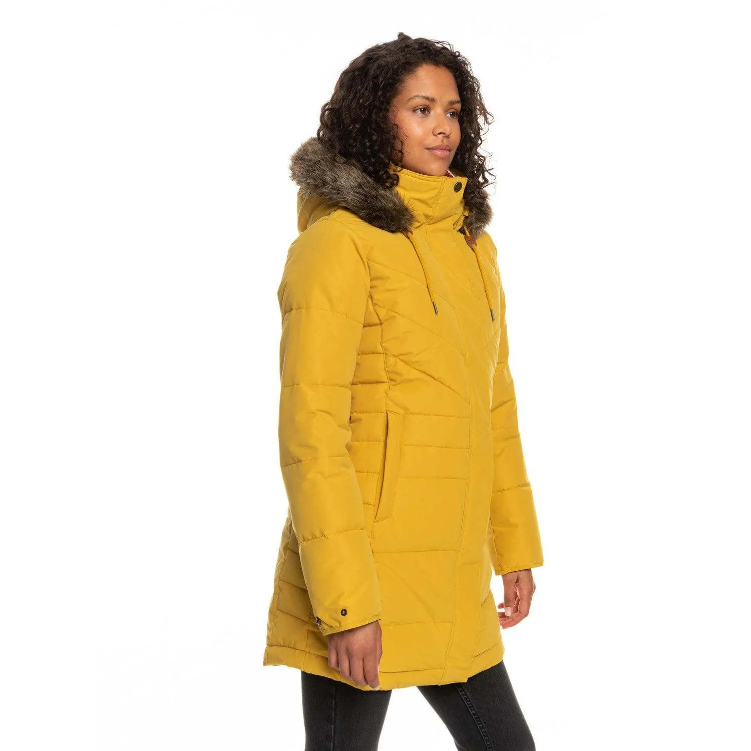 Campera Puffer Roxy Ellie Amarillo