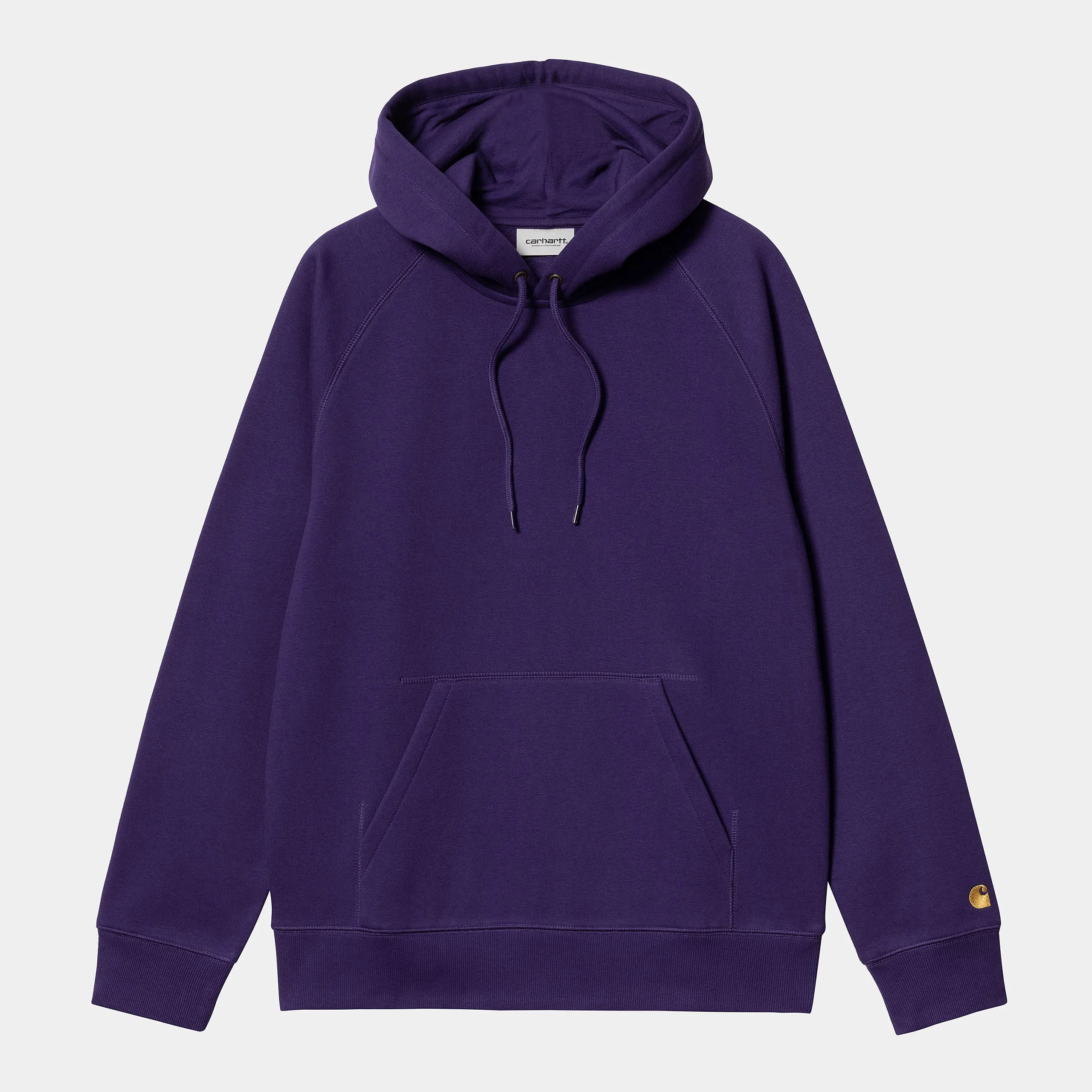 Carhartt WIP - Chase Pullover Hooded Sweatshirt - Tyrian / Gold