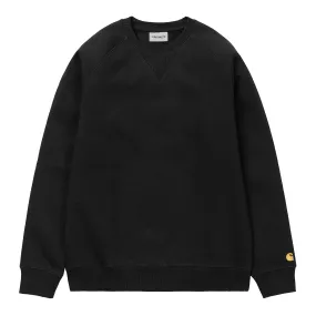 Carhartt WIP Chase Sweatshirt - Black / Gold