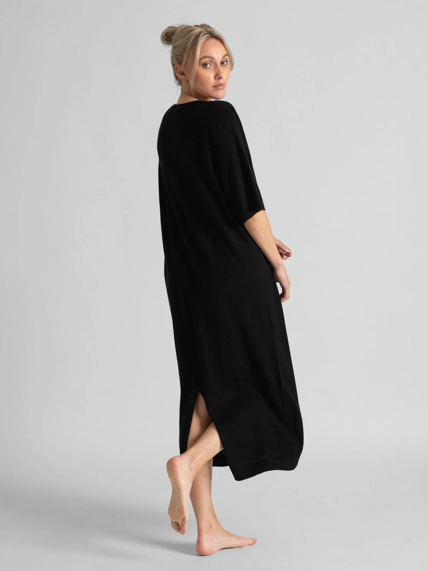 Cashmere dress "June"  - black