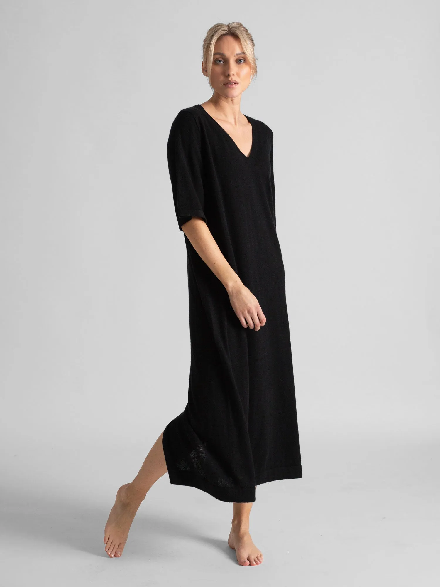 Cashmere dress "June"  - black