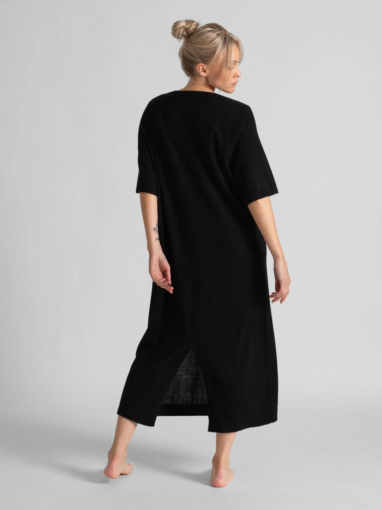 Cashmere dress "June"  - black