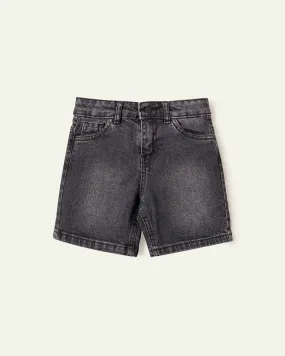 Charcoal Denim Shorts