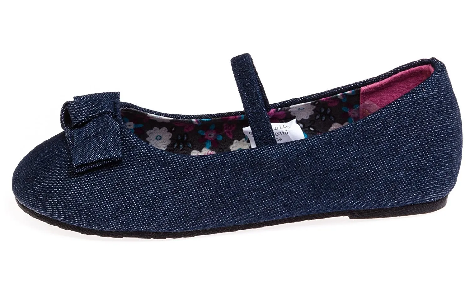 Chatties Toddler Girls Denim Ballet Flats Size 11/12 - Navy