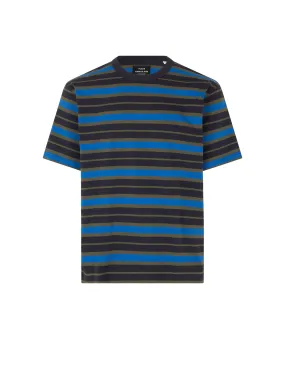 Combed Jersey Thorbjørn Stripe Tee, Deep Well/Tarmac/Snorkel Blue