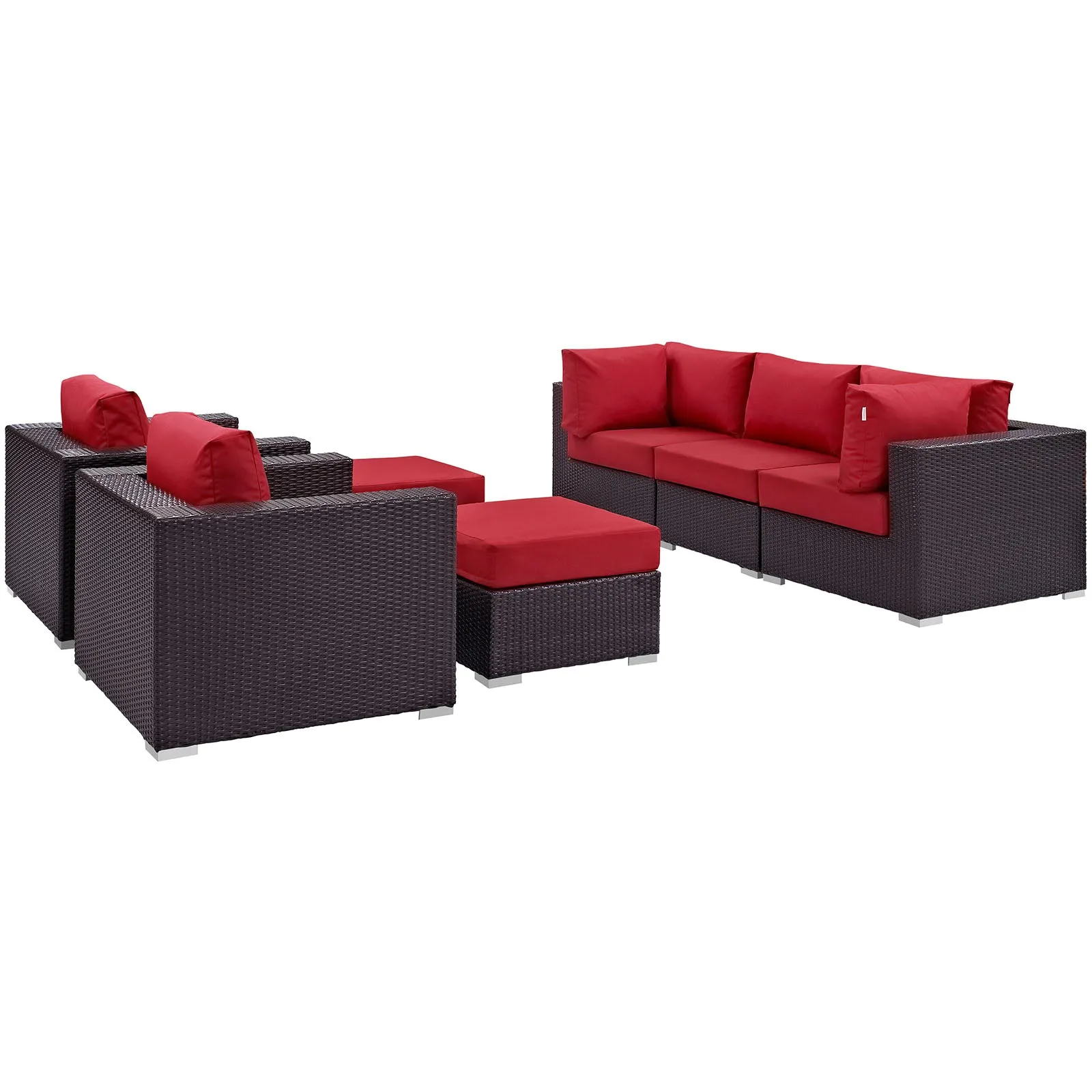 Convene 7 Piece Outdoor Patio Sectional Set by Modway