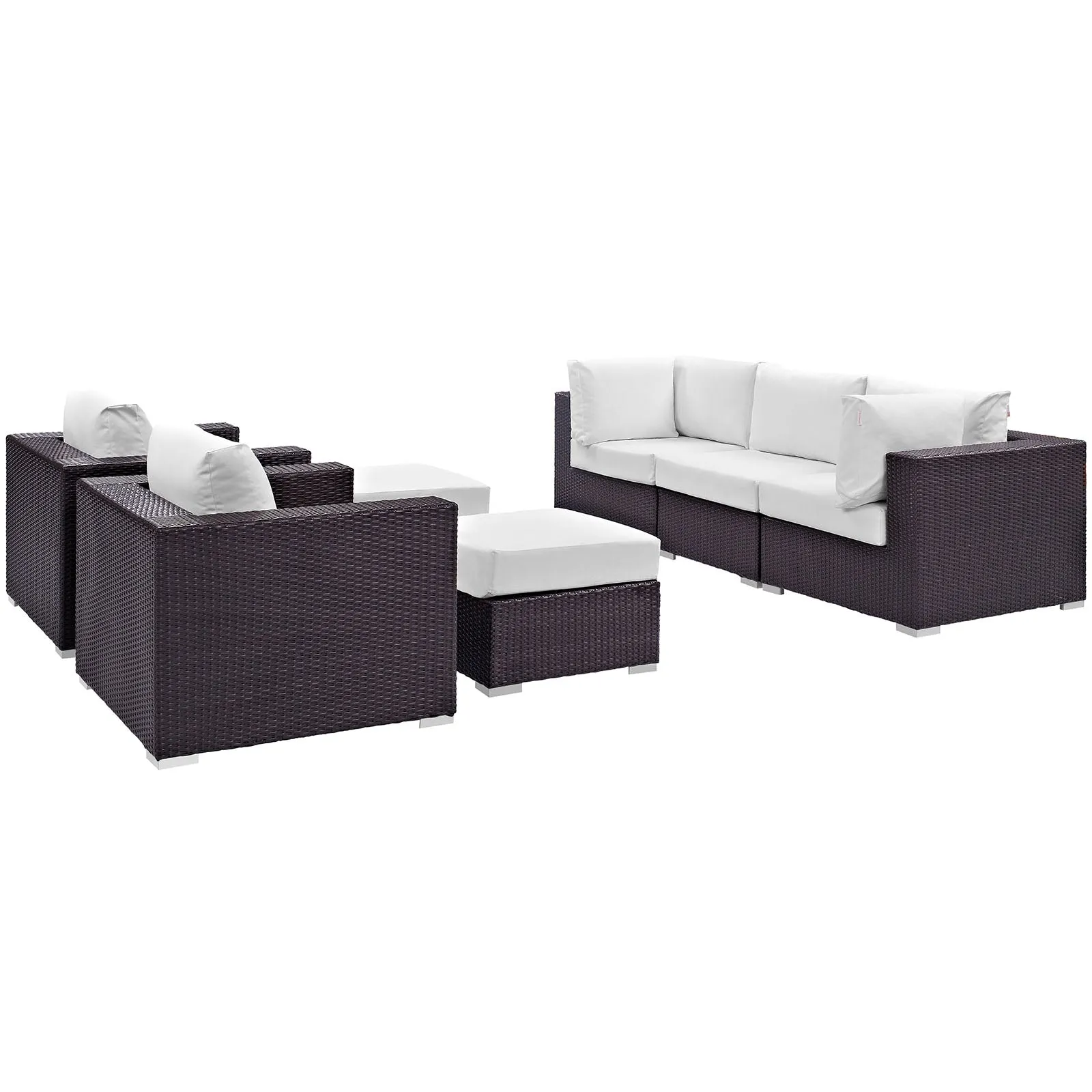 Convene 7 Piece Outdoor Patio Sectional Set by Modway