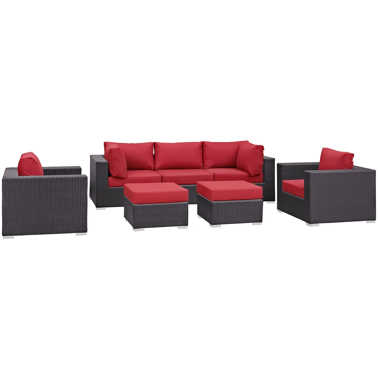 Convene 7 Piece Outdoor Patio Sectional Set by Modway