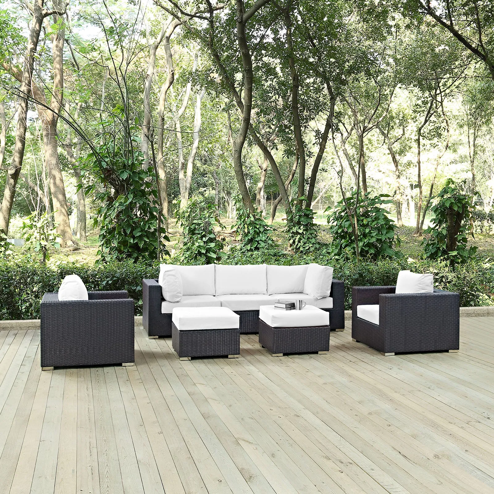 Convene 7 Piece Outdoor Patio Sectional Set by Modway