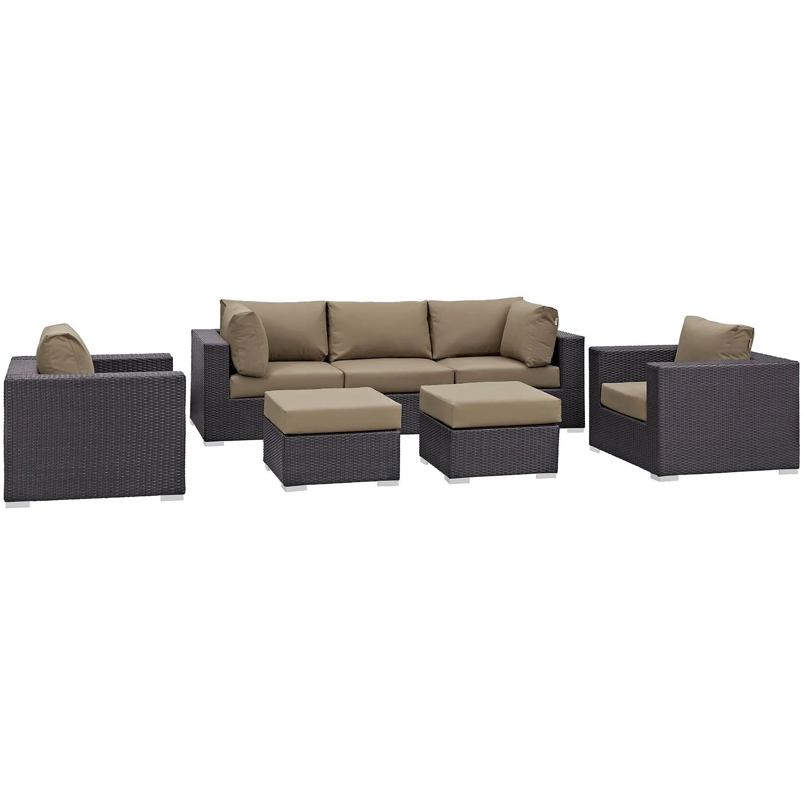 Convene 7 Piece Outdoor Patio Sectional Set by Modway