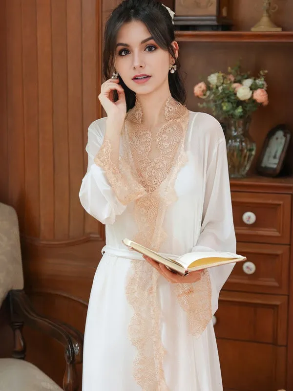 Cotton Elegant Lace Camisole Nightgown