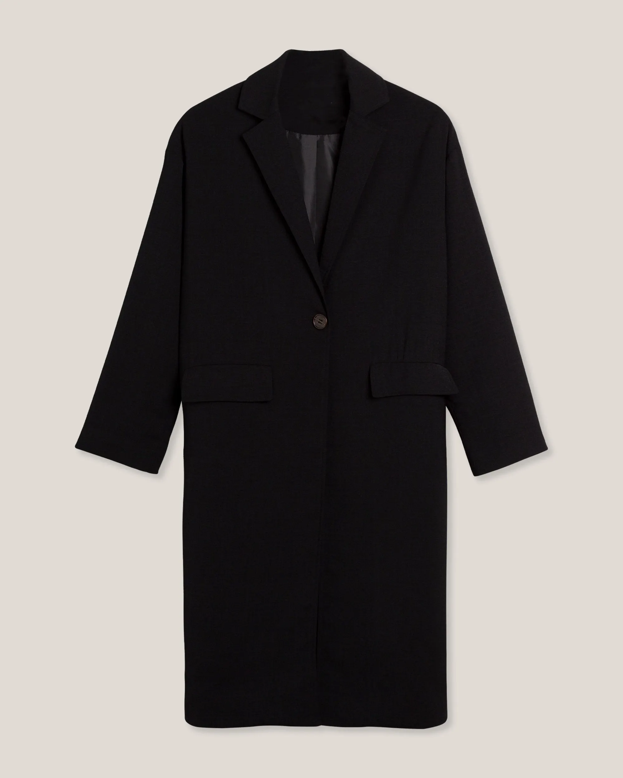 Courtney Lightweight Button-Front Coat