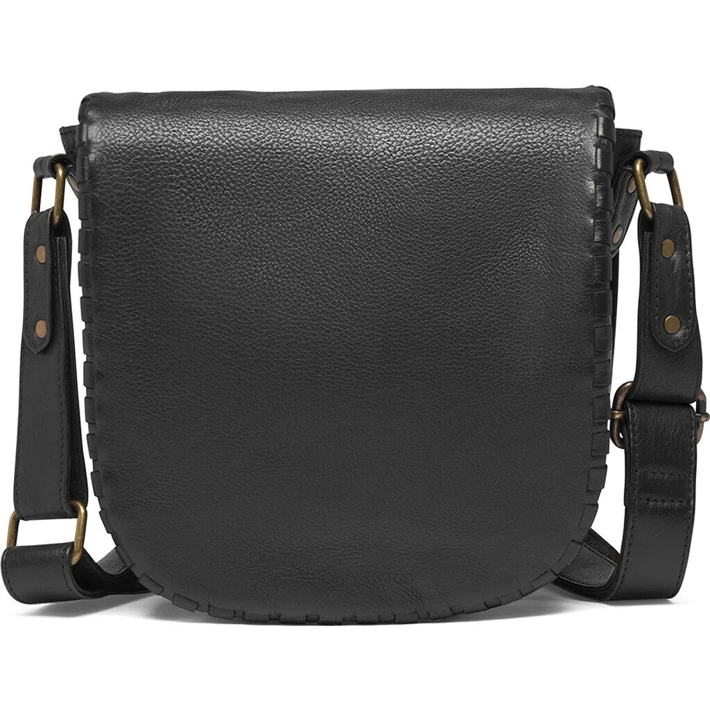 Crossover bag with delicate edge stitching / 16190 - Black (Nero)