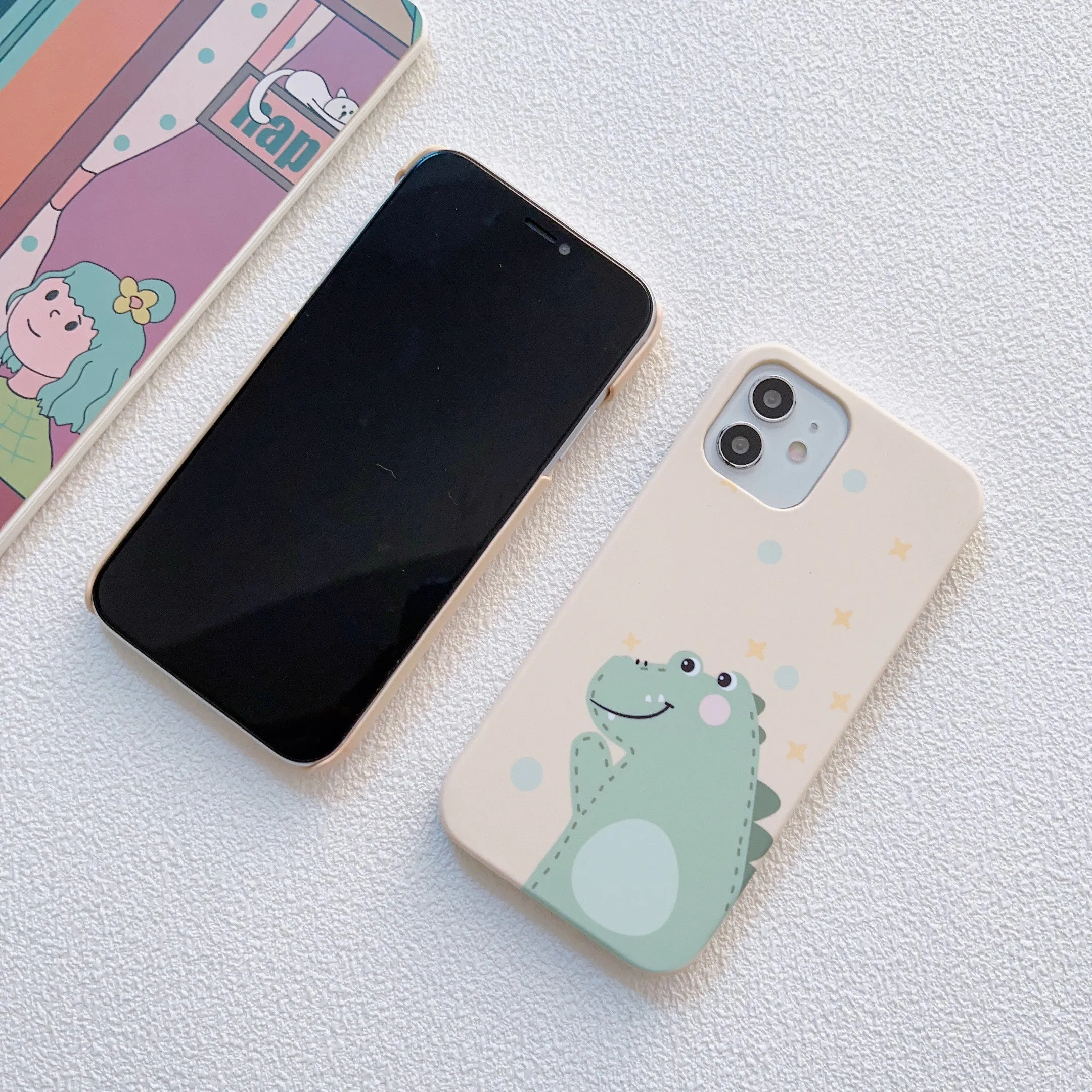 Cute Dinasour Style Slim Case Cover