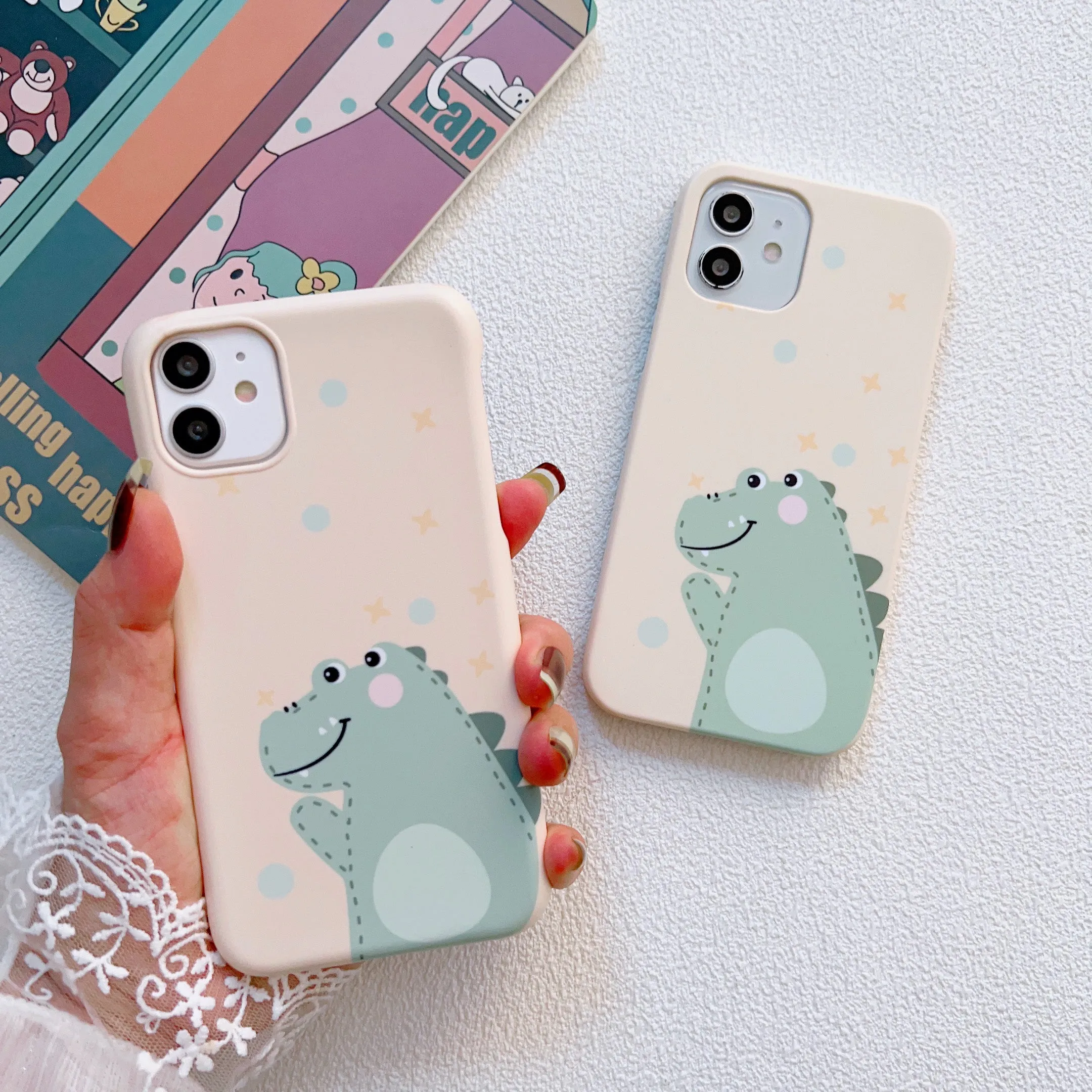 Cute Dinasour Style Slim Case Cover