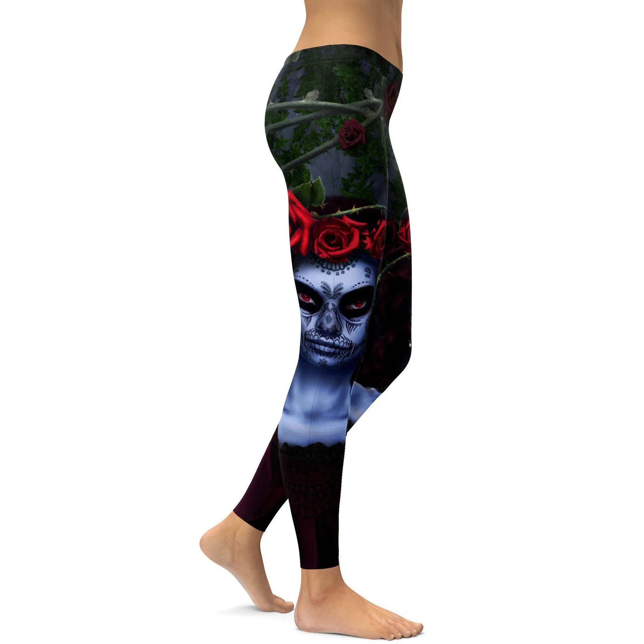 Dark Sugar Skull Leggings