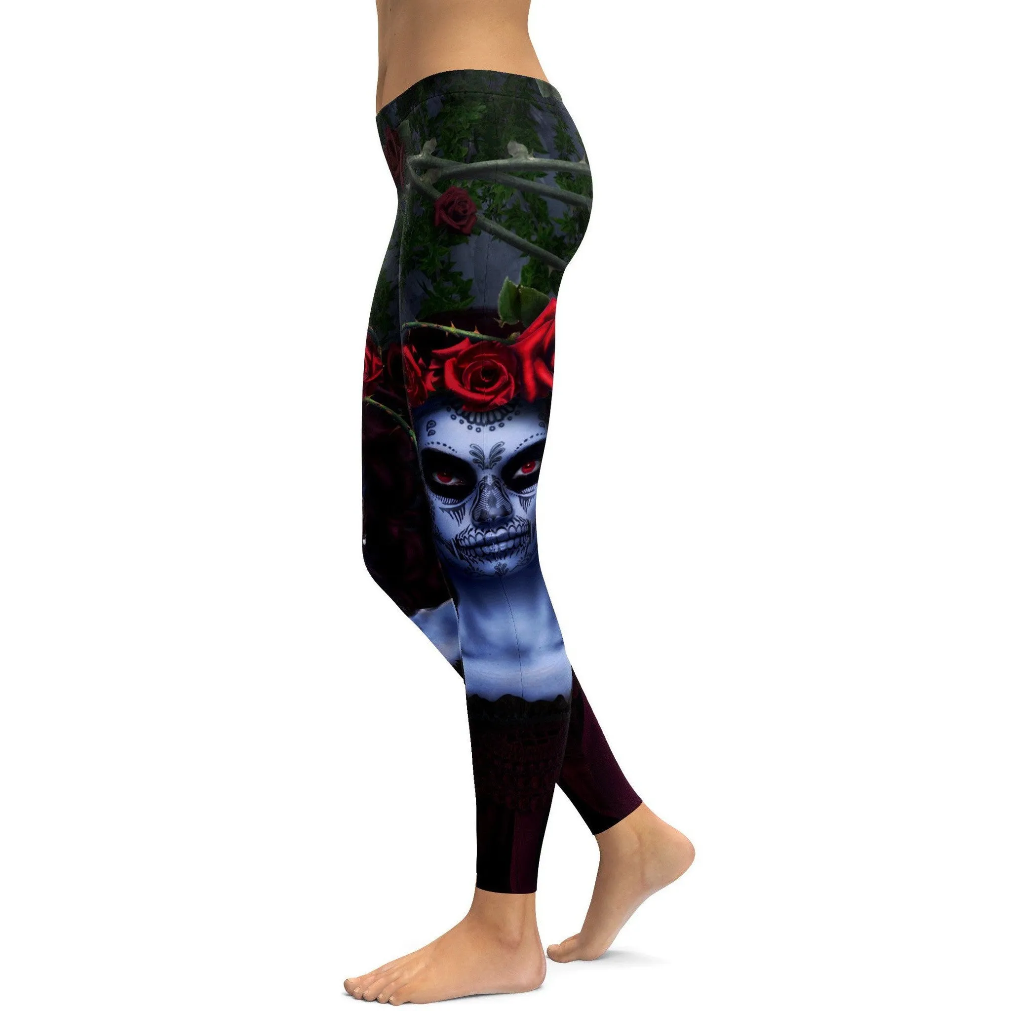 Dark Sugar Skull Leggings