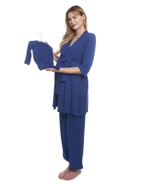 Denim Blue | Mommy Pajamas & Baby Set