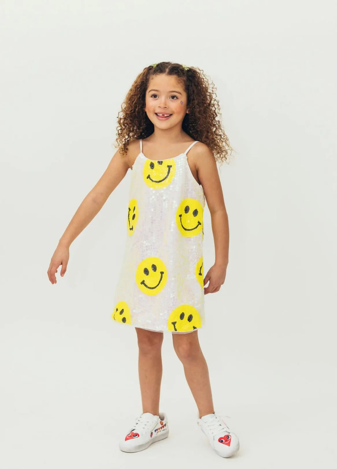 Don't Worry Be Happy Tank Dress Sequin Tank Dress