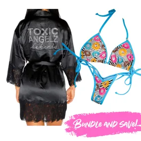 Donut Wellness Posing Suit   Toxic Angelz Robe Bundle