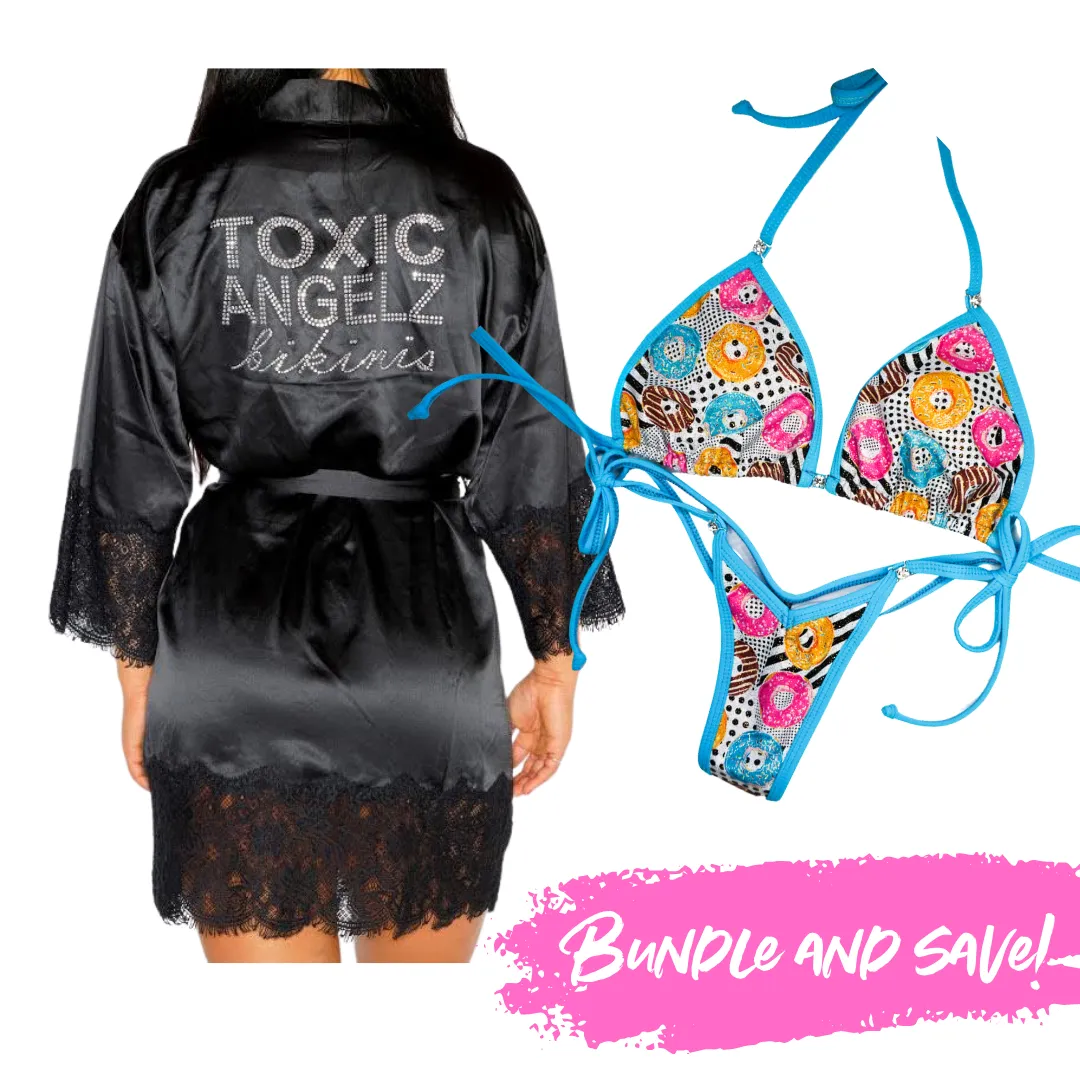 Donut Wellness Posing Suit   Toxic Angelz Robe Bundle