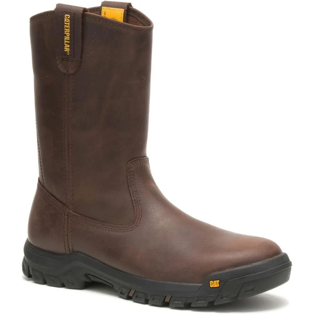 Drawbar Soft-Toe Pull On Work Boot Brown