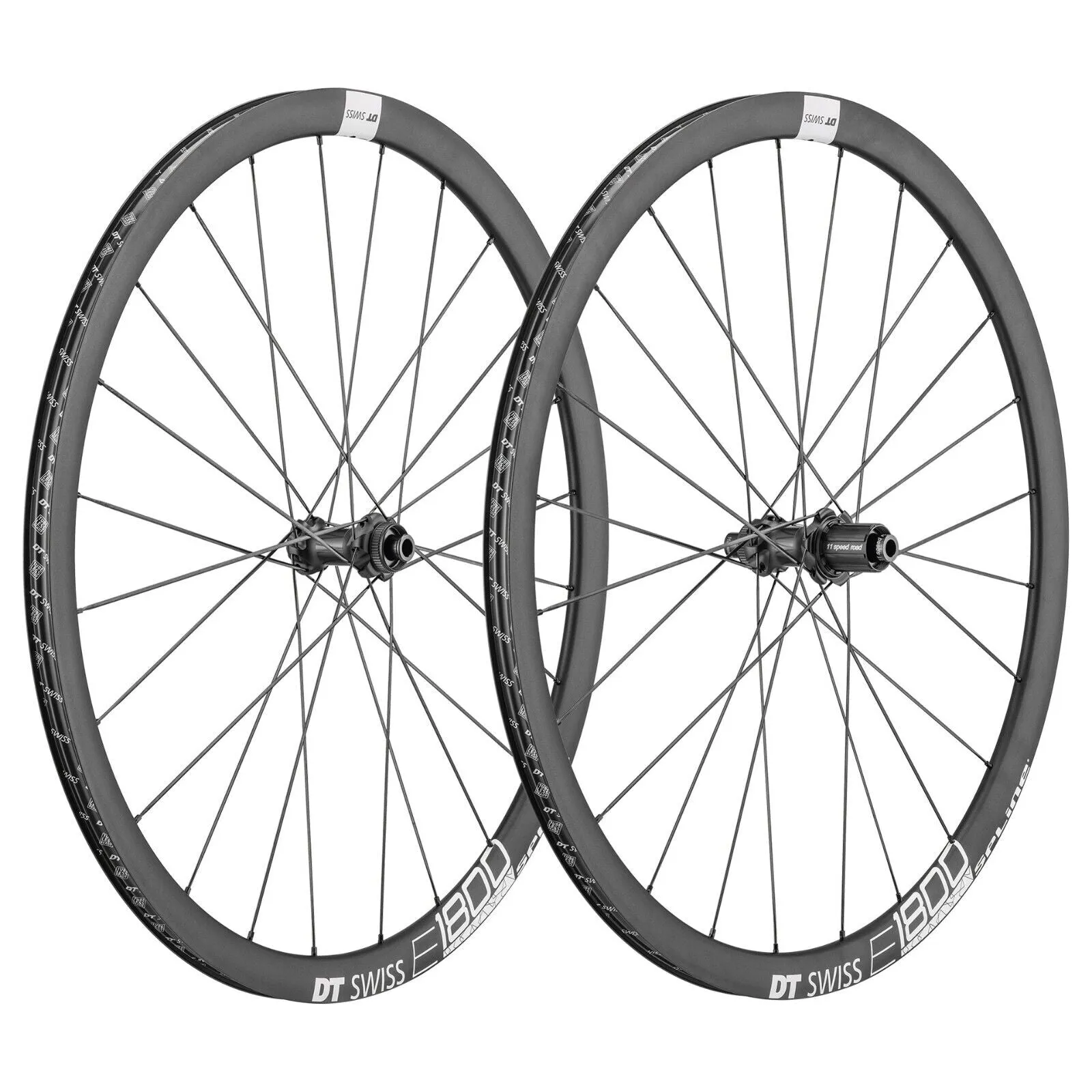 DT Swiss E 1800 Spline 32 Road Wheelset - 700c - 12mm Axle - Centre Lock Disc