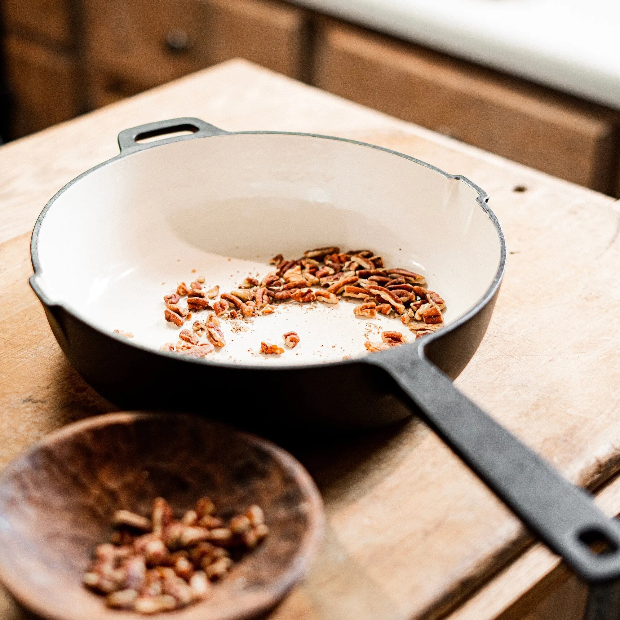 Enamel Lined Cast Iron Skillet