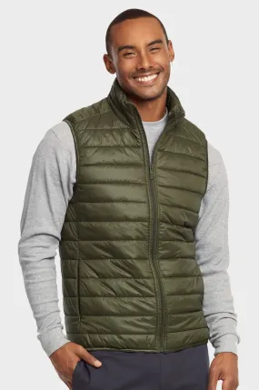 ET TU MEN'S LIGHTWEIGHT PUFFER VEST (MPV200E_OLIVE)