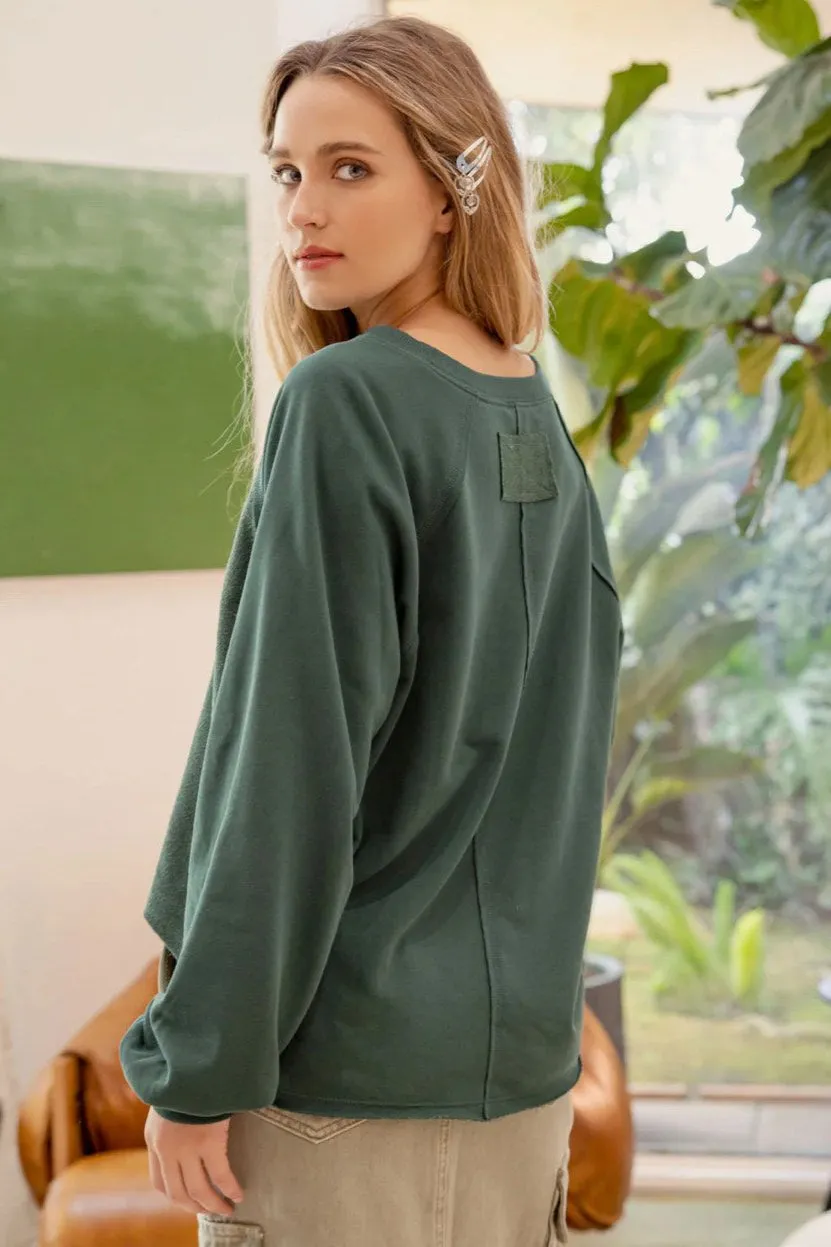 Exposed Seam Long Sleeve - 2 Colors!