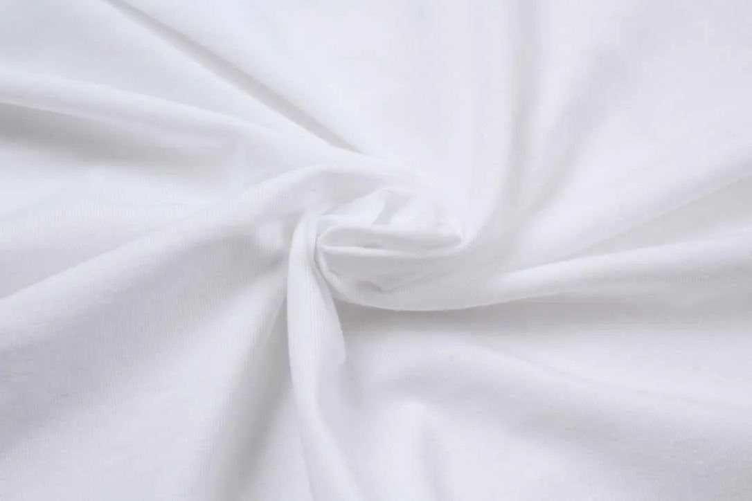 Extra Fine Super Stretch Cotton Jersey - White