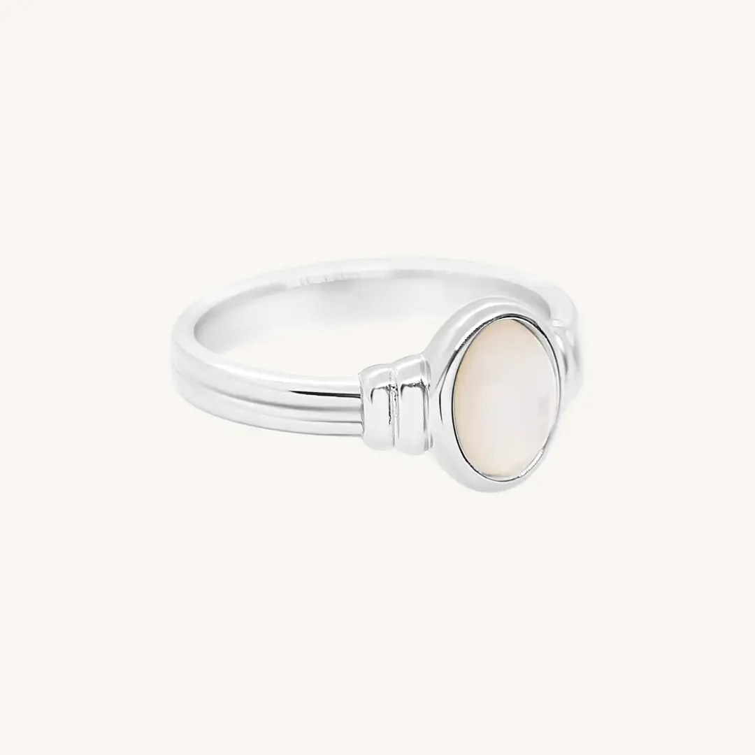 Fable Mother of Pearl Ring - Stone of Protection