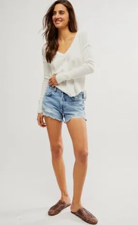 Free People Now or Never Denim Short