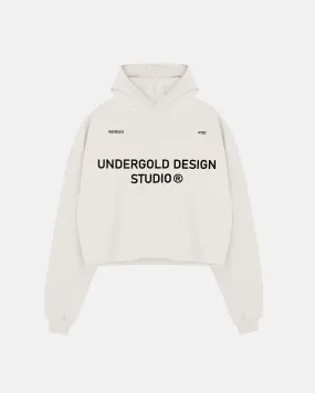 Genesis PT01 Basic Cropped Hoodie White