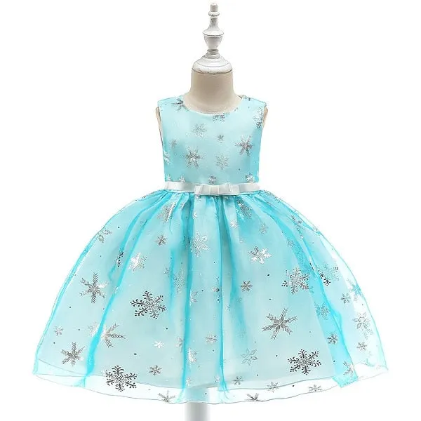 Girls Christmas dress snowflake dresses for girls princess dress halloween christmas anniversaire