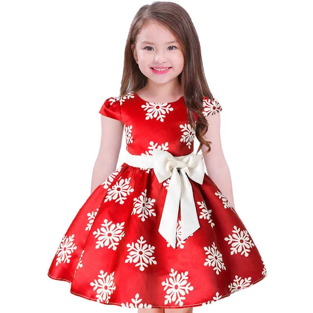 Girls Christmas dress snowflake dresses for girls princess dress halloween christmas anniversaire