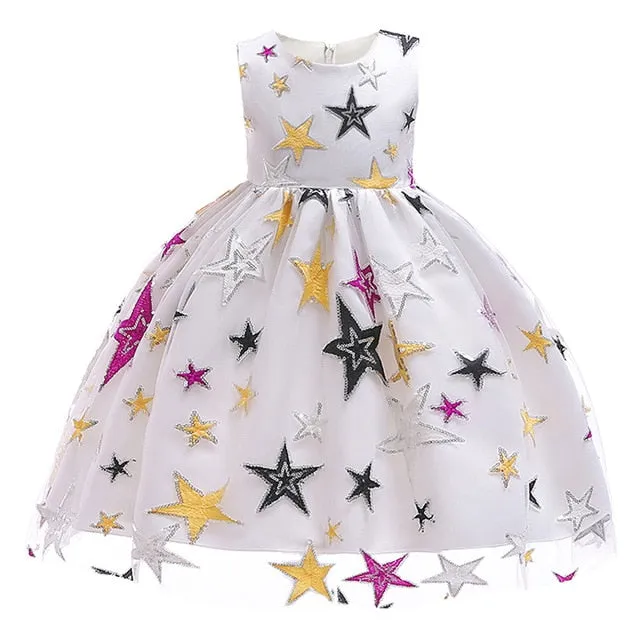 Girls Christmas dress snowflake dresses for girls princess dress halloween christmas anniversaire