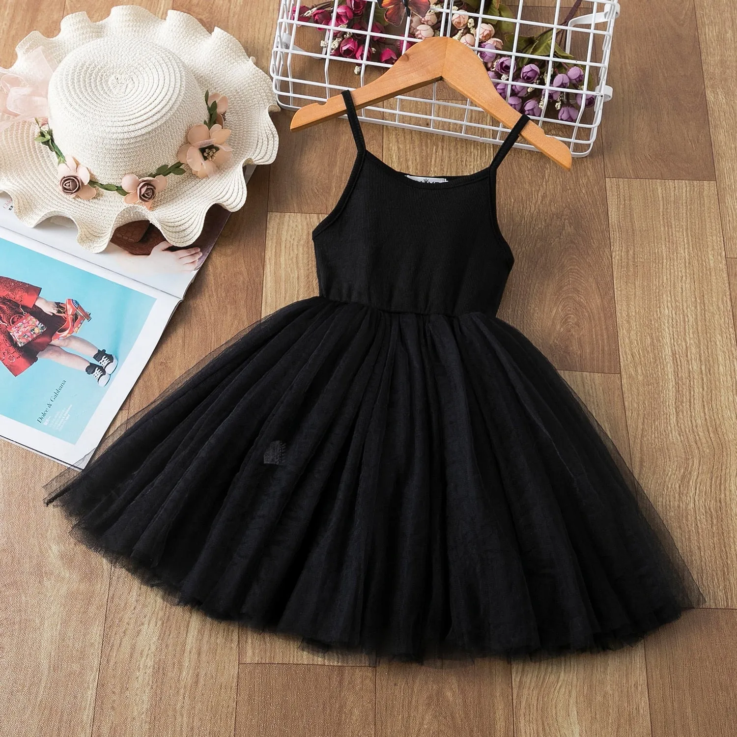 Girls Sleeveless Tutu Dress