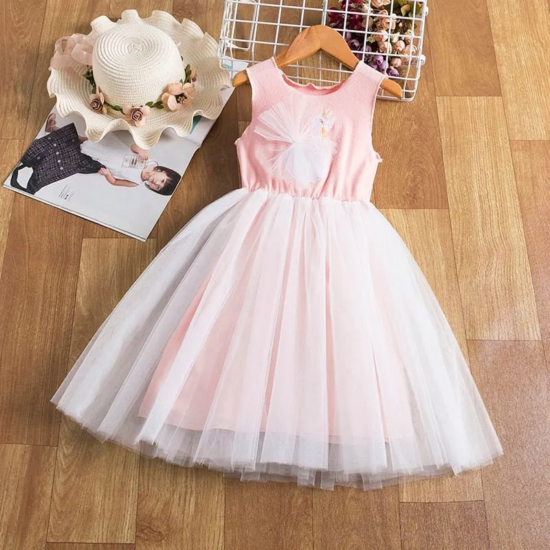 Girls Sleeveless Tutu Dress