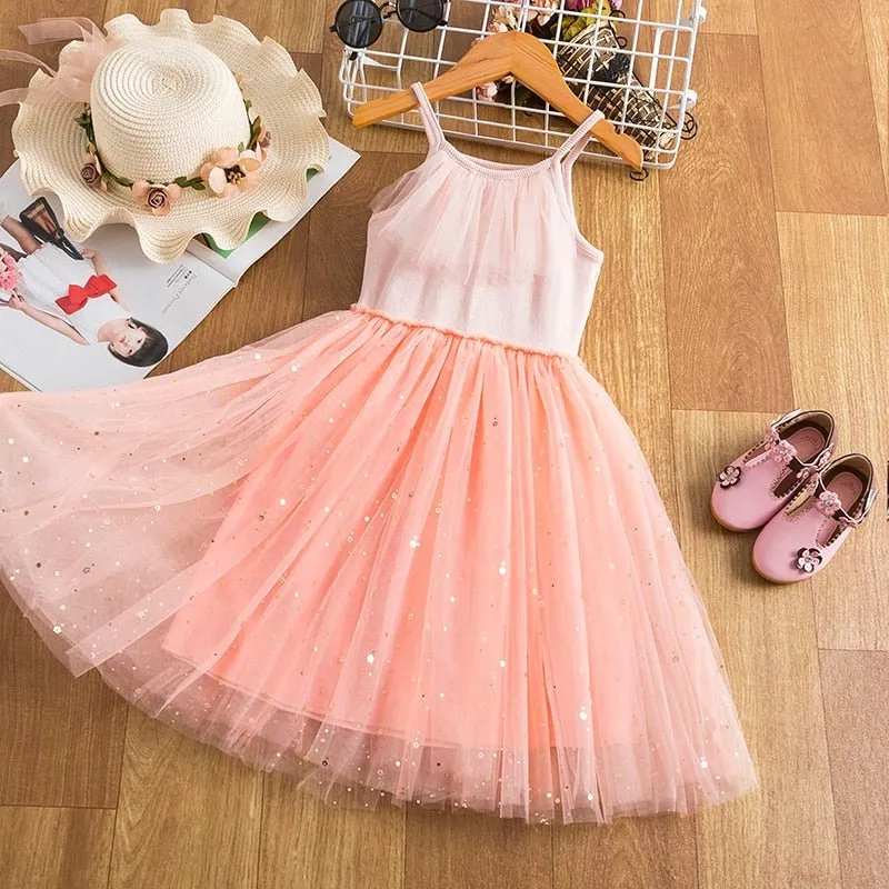 Girls Sleeveless Tutu Dress