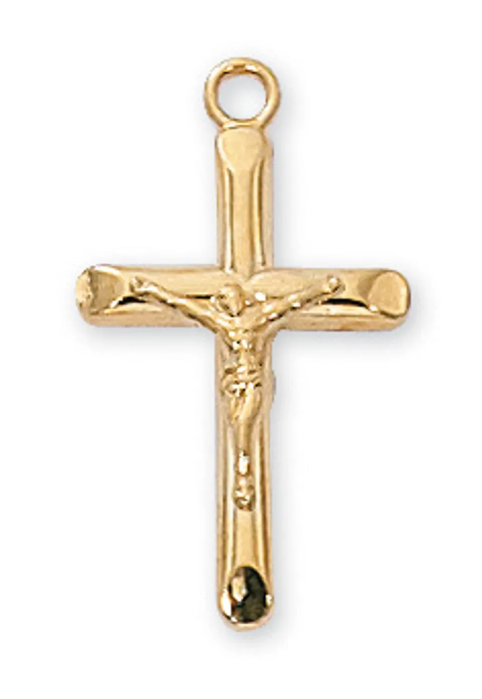 Gold over Sterling Crucifix Pendant