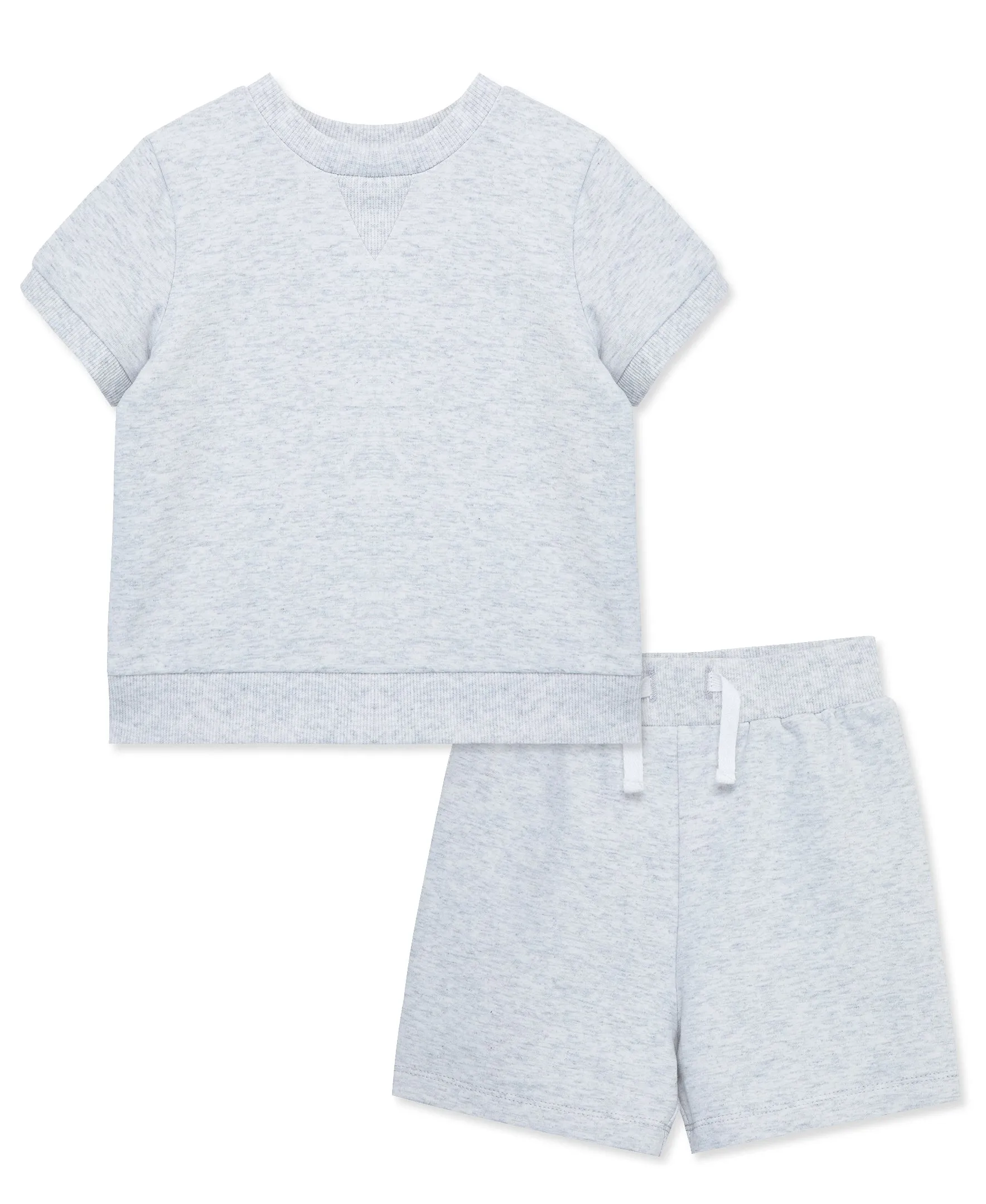 Grey 2-Piece Toddler Short Set (2T-4T)