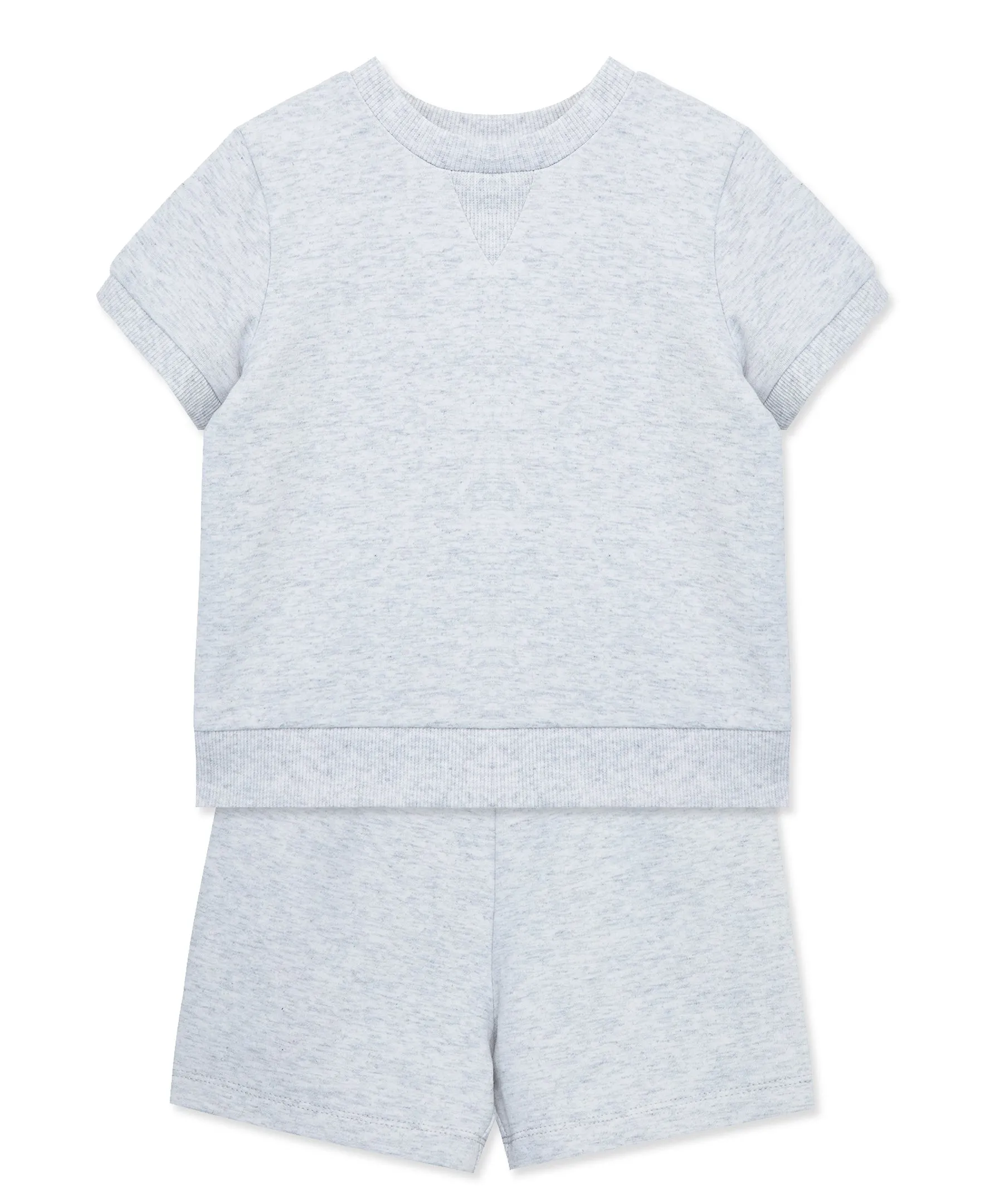 Grey 2-Piece Toddler Short Set (2T-4T)