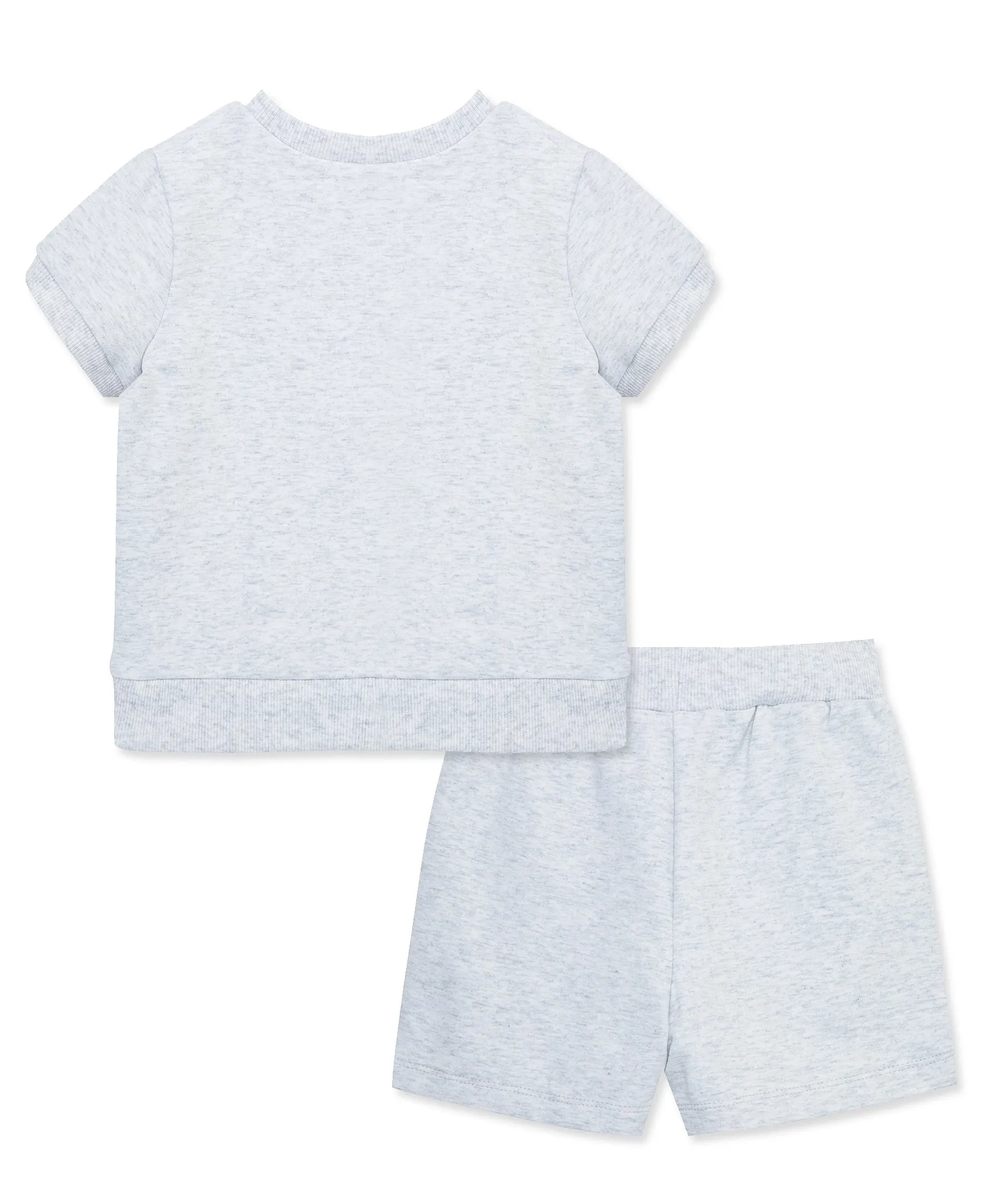 Grey 2-Piece Toddler Short Set (2T-4T)