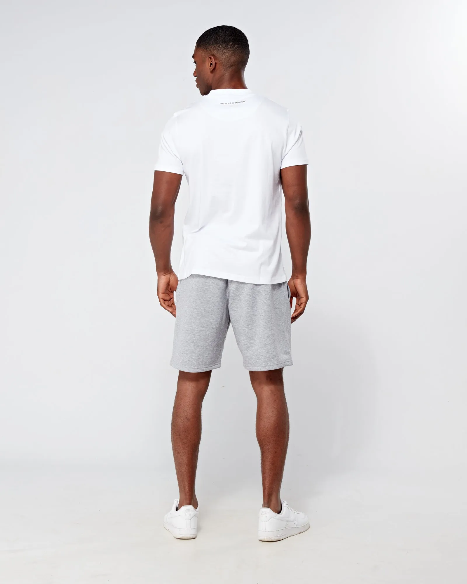 Grey Marl OG Mercier Badge Shorts