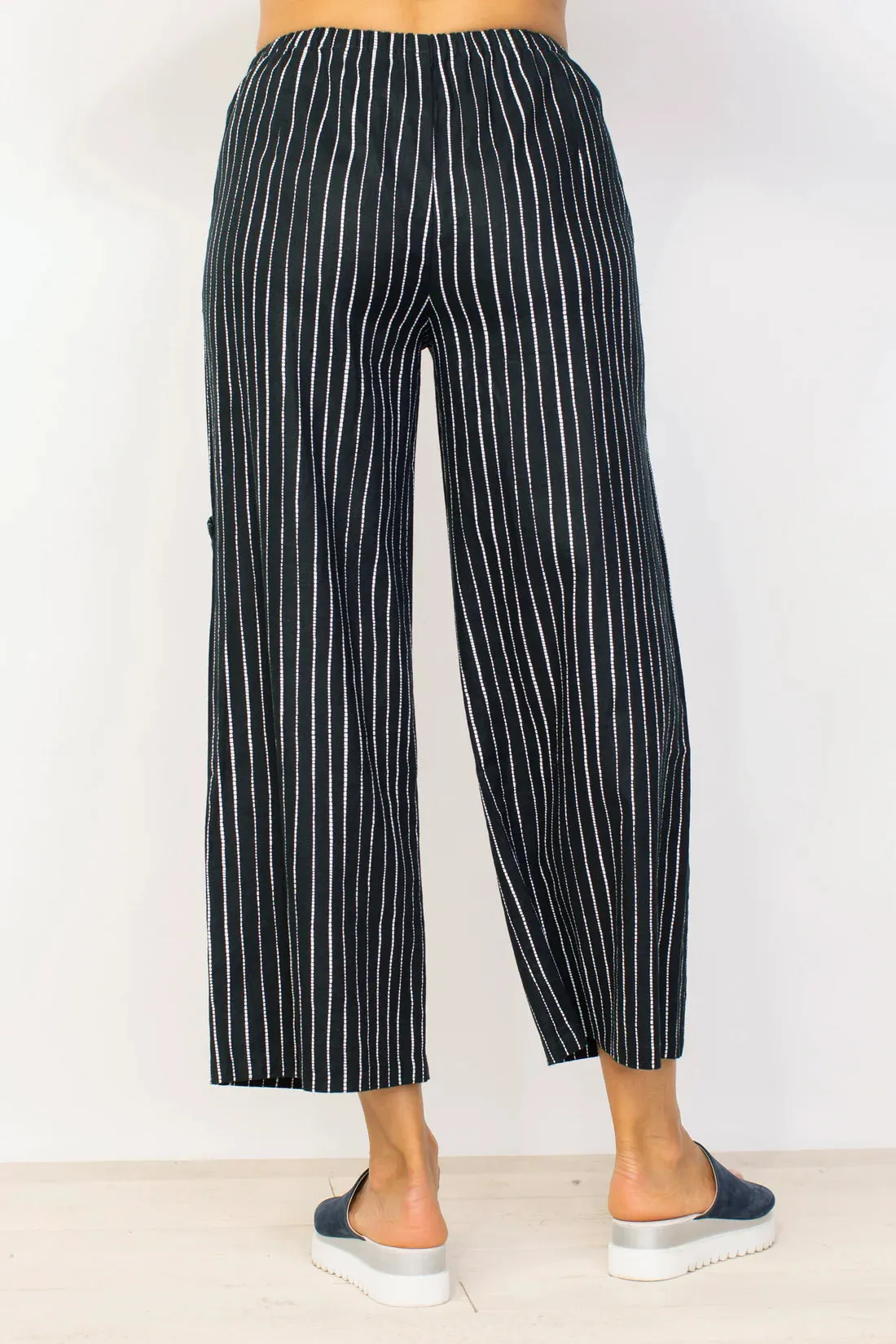 Habitat, 42566 Flood Pocket Stripe Pant, Black