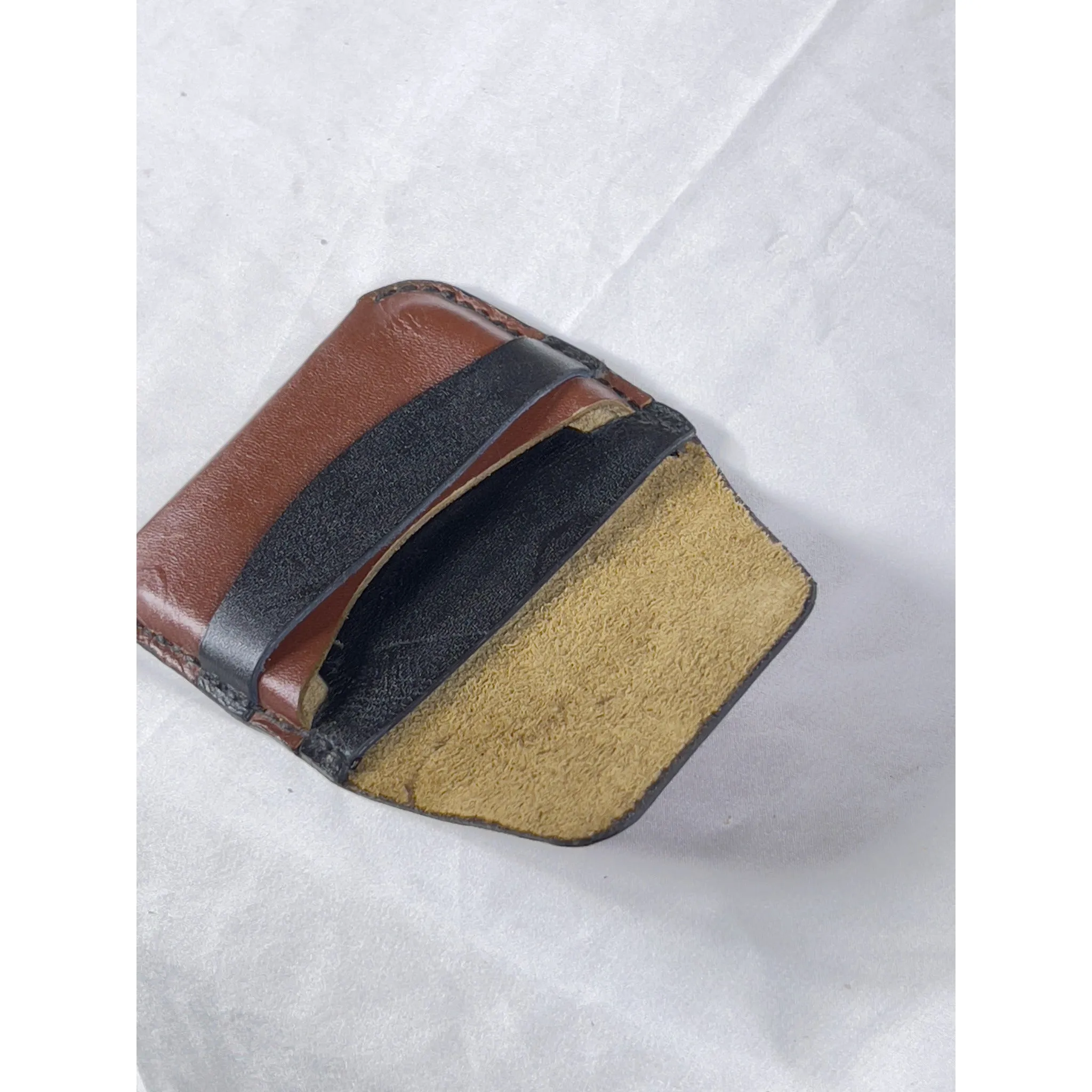 HAND SEWN LEATHER CARDHOLDER -STYLE 1B-FLAP