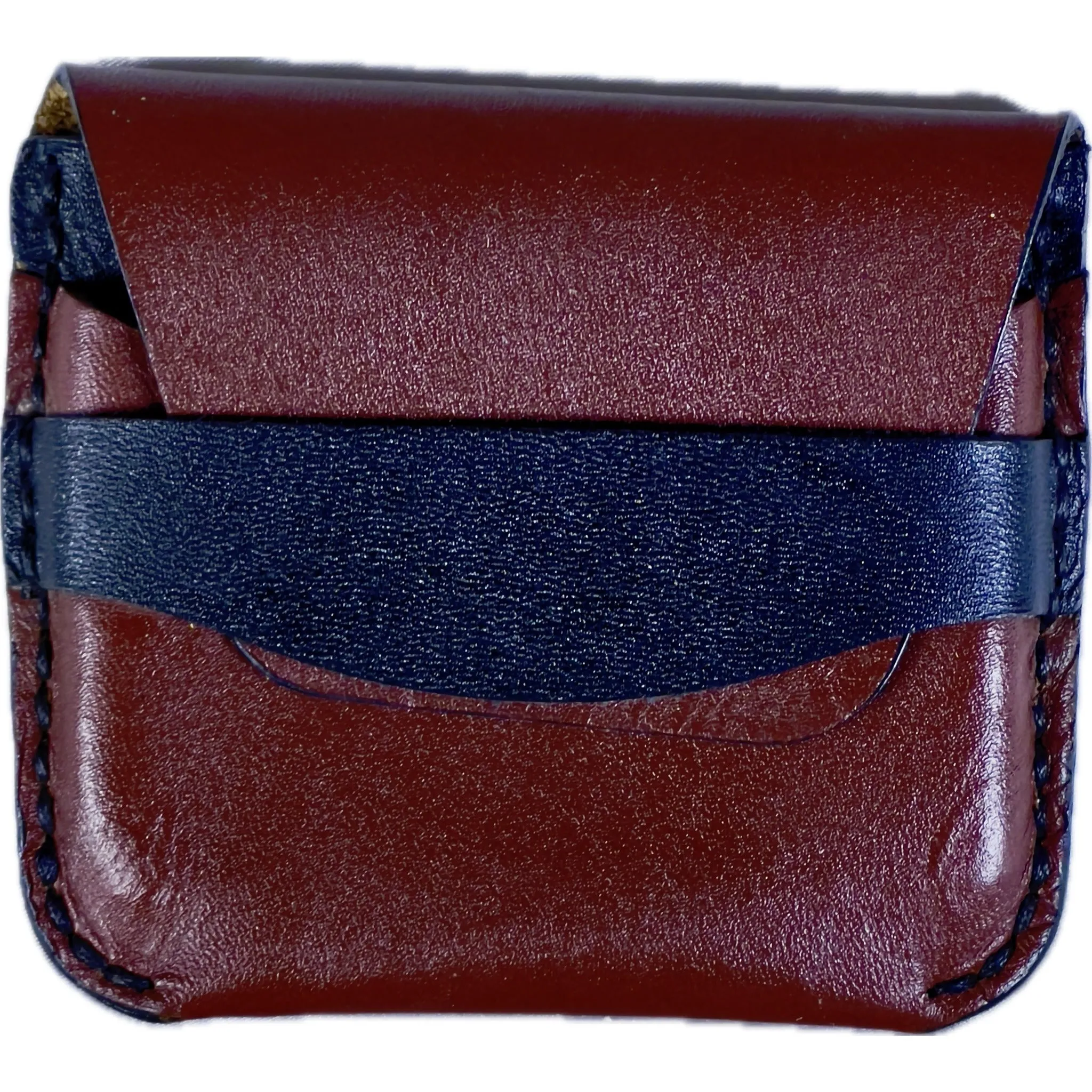 HAND SEWN LEATHER CARDHOLDER -STYLE 1B-FLAP